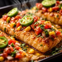 Delicious Mexi Baked Fish Fillets