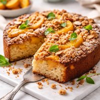 Delicious Peachy Coffee Cake