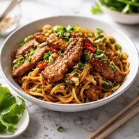 Delicious Pork and Noodles
