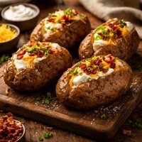 Delicious Skin Baked Potatoes