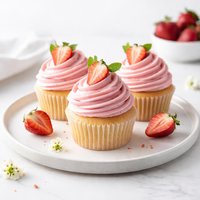 Delicious Strawberry Cupcakes Strawberry Frosting