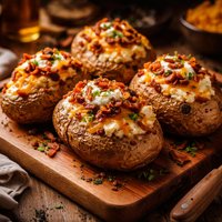 Deluxe Stuffed Baked Potatoes Not for Dieters