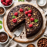 Dense Bittersweet Chocolate Cake