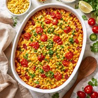 Deviled Corn and Tomato Pudding