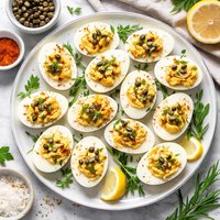 Deviled Eggs with Fresh Tarragon and Capers