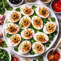 Deviled Eyeball Eggs
