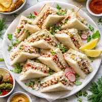 Deviled Ham Tea Sandwiches