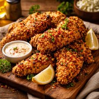 Deviled Oven Fried Chicken