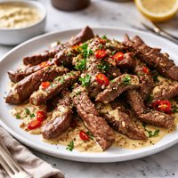Deviled Steak Strips