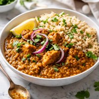 Dhansak with Brown Rice