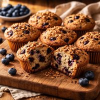 Diabetic Blueberry All Bran Muffins