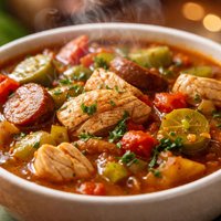 Diabetic Chicken Gumbo