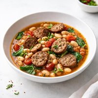 Diabetic Italian Sausage and White Bean Stew