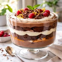 Diabetic Low Fat Chocolate Grand Marnier Trifle