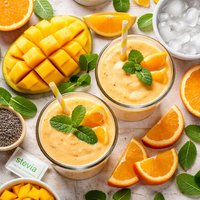 Diabetic Orange Mango Smoothie
