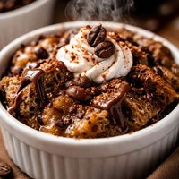 Diet Friendly Mocha Bread Pudding
