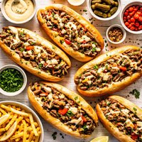 Dijon Cheesesteak Hoagies