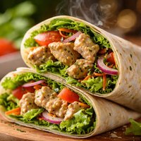 Dijon Chicken and Salad Wrap 21 Day Wonder Diet Day 1