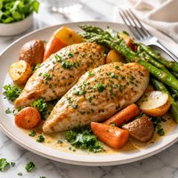 Dijon Chicken with Vegetables