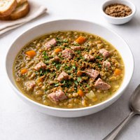 Dijon Ham and Lentil Soup