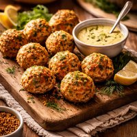 Dill and Mustard Salmon Balls