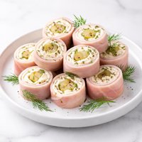 Dill Pickle Ham Pinwheels Ham Rollups