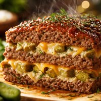 Dill Pickle Layered Meatloaf