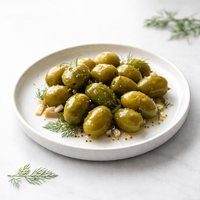 Dill Tomolives Pickled Tiny Green Tomatoes
