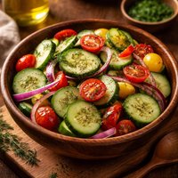 Dilled Cucumber and Tomato Salad