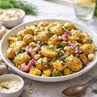 Dilled Potato and Grilled Corn Salad