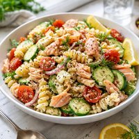 Dilled Salmon Pasta Salad