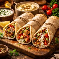 Dinner in a Hurry Middle Eastern Roll Up