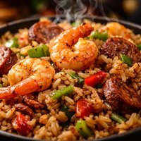 Dirty Rice with Sausage and Shrimp