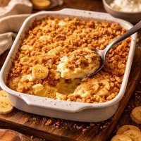 Doctored Up Vanilla Pudding Casserole