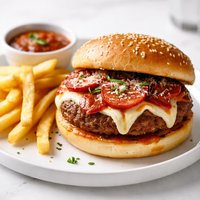 Dog N Suds Grilled Pizza Burgers