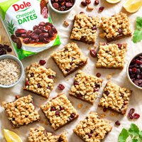 Dole Date and Cranberry Crumb Bars