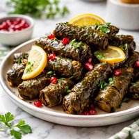 Dolma Stuffed Grape Leaves Iraqi Style