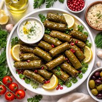 Dolmadakia Stuffed Grape Leaves
