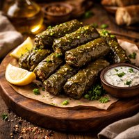 Dolmades Stuffed Grape Leaves
