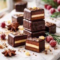 Dominosteine Layered Gingerbreads