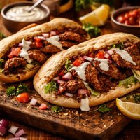 Donair Meat Sandwiches