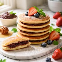 Dorayaki Sweet Filled Pancakes
