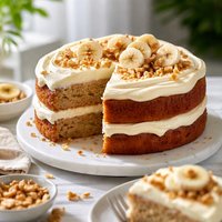 Double Banana Cake with Cream Cheese Frosting