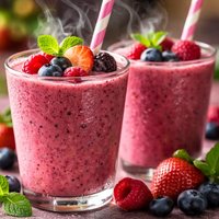 Double Berry Smoothies