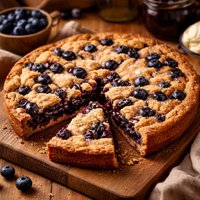 Double Blueberry Cookie Pie
