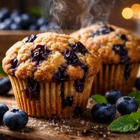 Double Blueberry Muffins