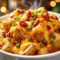 Double Cheddar Cheese Potatoes