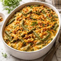 Double Cheddar Green Bean Casserole