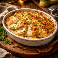 Double Cheese Potatoes Au Gratin