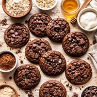 Double Chocolate Agave Whole Wheat Cookies